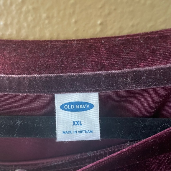 Velvet short sleeve burgundy too. XXL - Picture 3 of 4